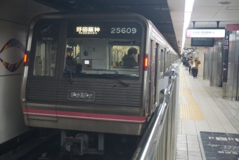 日本橋駅から難波駅の乗車記録(乗りつぶし)写真