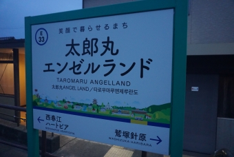 八ツ島駅から太郎丸エンゼルランド駅の乗車記録(乗りつぶし)写真