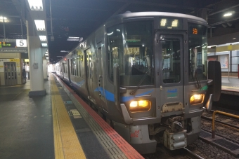 金沢駅から富山駅の乗車記録(乗りつぶし)写真