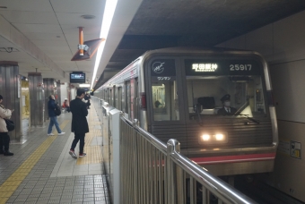 新深江駅から今里駅の乗車記録(乗りつぶし)写真