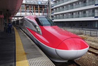 秋田駅から仙台駅の乗車記録(乗りつぶし)写真