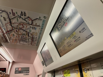 高田馬場駅から新宿駅の乗車記録(乗りつぶし)写真