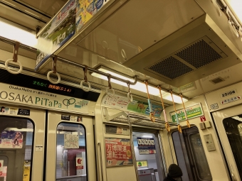 野田阪神駅から西長堀駅の乗車記録(乗りつぶし)写真
