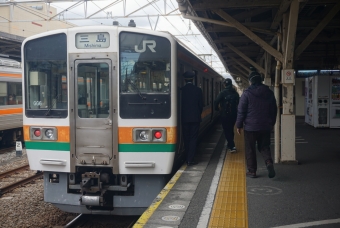 沼津駅から三島駅の乗車記録(乗りつぶし)写真