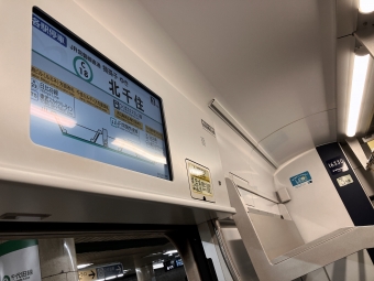 北千住駅から金町駅の乗車記録(乗りつぶし)写真