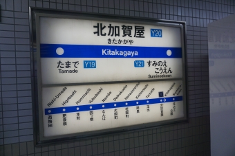 北加賀屋駅 写真:駅名看板