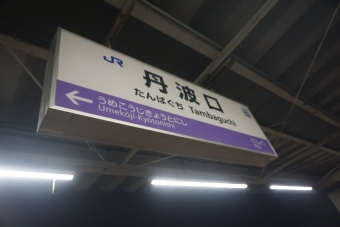 丹波口駅 写真:駅名看板