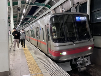 神宮前駅から鳴海駅の乗車記録(乗りつぶし)写真