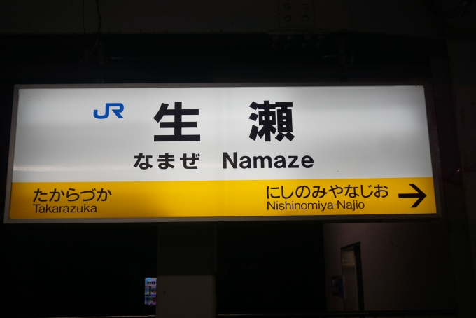 鉄道乗車記録の写真:駅名看板(2)        