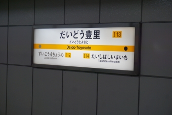 新森古市駅からだいどう豊里駅の乗車記録(乗りつぶし)写真
