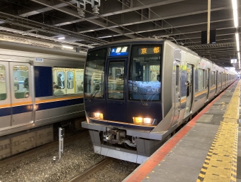 高槻駅から向日町駅の乗車記録(乗りつぶし)写真