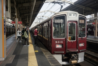 高槻市駅から桂駅の乗車記録(乗りつぶし)写真