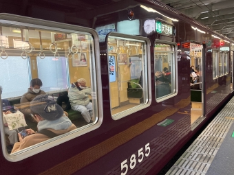 西院駅から桂駅の乗車記録(乗りつぶし)写真