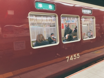 桂駅から西院駅の乗車記録(乗りつぶし)写真