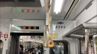 伝馬町駅から金山駅の乗車記録(乗りつぶし)写真