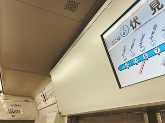 伏見駅から大須観音駅の乗車記録(乗りつぶし)写真