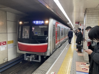 難波駅から梅田駅の乗車記録(乗りつぶし)写真