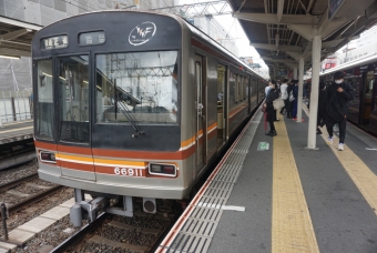 堺筋本町駅から淡路駅の乗車記録(乗りつぶし)写真