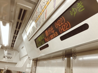 名古屋駅から星ヶ丘駅の乗車記録(乗りつぶし)写真