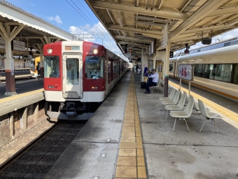伊勢中川駅から五十鈴川駅の乗車記録(乗りつぶし)写真