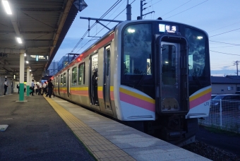 亀田駅から新潟駅の乗車記録(乗りつぶし)写真