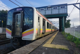 長岡駅から田上駅の乗車記録(乗りつぶし)写真