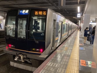 桂川駅から京都駅の乗車記録(乗りつぶし)写真