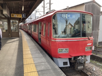上小田井駅から犬山駅の乗車記録(乗りつぶし)写真