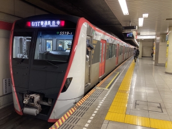中延駅から五反田駅の乗車記録(乗りつぶし)写真