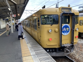 庭瀬駅から岡山駅の乗車記録(乗りつぶし)写真