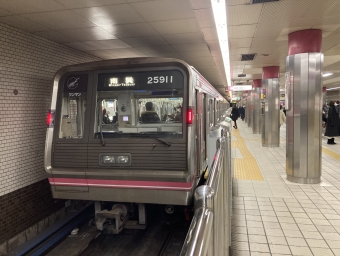 日本橋駅から谷町九丁目駅の乗車記録(乗りつぶし)写真