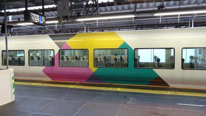 鉄道乗車記録の写真:列車・車両の様子(未乗車)(4)        「E257系の大半が踊り子号向けに改造されて塗装変更された中、M-111編成はオリジナルの菱形塗装で活躍中」