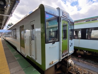米沢駅から今泉駅の乗車記録(乗りつぶし)写真