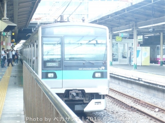 新松戸駅から上野駅の乗車記録(乗りつぶし)写真
