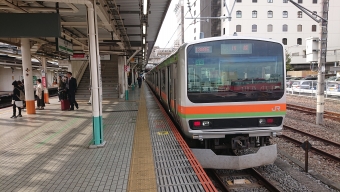 高麗川駅から八王子駅の乗車記録(乗りつぶし)写真