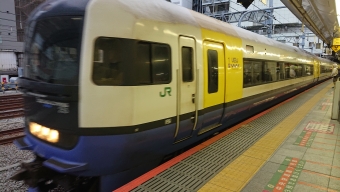 新宿駅から館山駅の乗車記録(乗りつぶし)写真