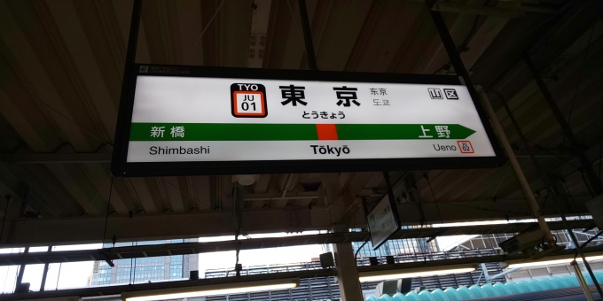 鉄道乗車記録の写真:駅名看板(9)        「鉄_名東18切符久(往路)
熱海ー東京　普通乗車
（18切符使用）
証明:JR東京駅票」