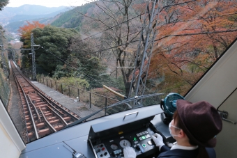 阿夫利神社駅から大山ケーブル駅の乗車記録(乗りつぶし)写真