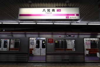 天王寺駅から八尾南駅:鉄道乗車記録の写真