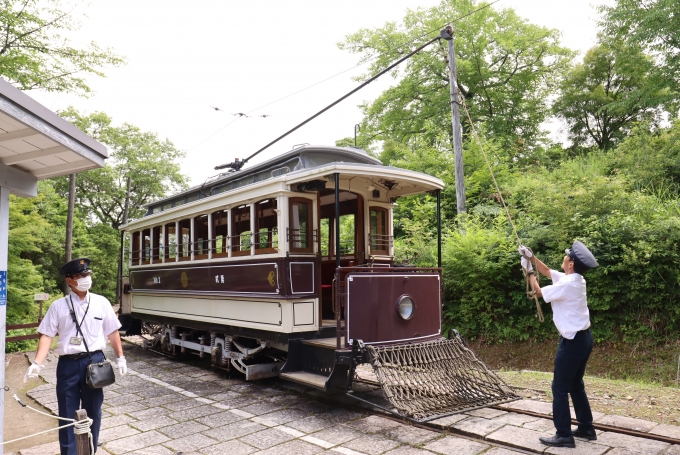 鉄道乗車記録の写真:旅の思い出(10)        「京都市電の動態保存車です」