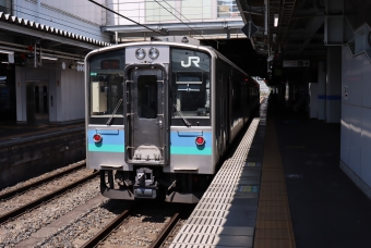 松本駅から篠ノ井駅の乗車記録(乗りつぶし)写真