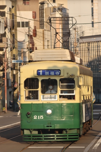 崇福寺停留場から諏訪神社停留場:鉄道乗車記録の写真