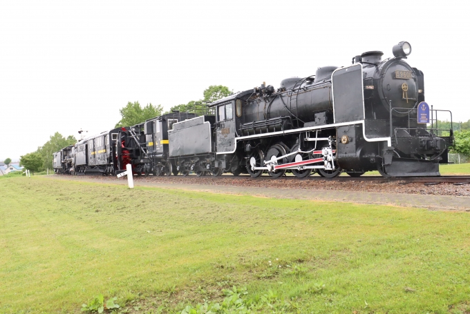 鉄道乗車記録の写真:旅の思い出(1)          「SL　キマロキ　編成排雪列車
名寄市北国博物館前，旧名寄本線・線路上に展示される　
2010年10月14日、JR北海道　準鉄道記念物に指定される」