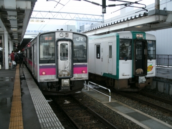 新庄駅から大曲駅の乗車記録(乗りつぶし)写真