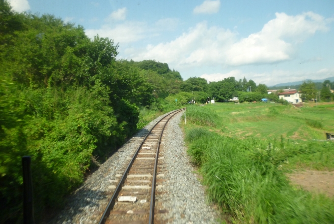鉄道乗車記録の写真:車窓・風景(1)        「車内より撮影
後面展望」