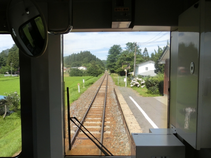 鉄道乗車記録の写真:車窓・風景(5)        「後面展望」