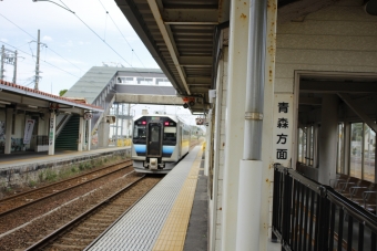 土崎駅から追分駅の乗車記録(乗りつぶし)写真