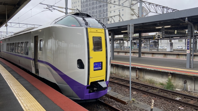 鉄道乗車記録の写真:乗車した列車(外観)(2)        「北斗9号」