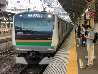 小田原駅から横浜駅の乗車記録(乗りつぶし)写真