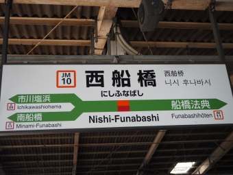 西船橋駅から新木場駅の乗車記録(乗りつぶし)写真